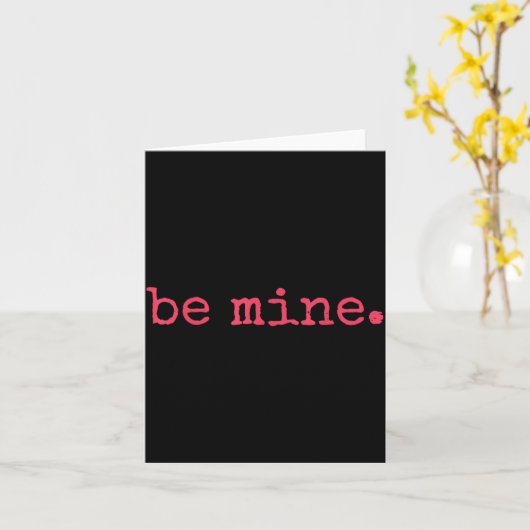 Be Mine - Fine Funny Couple Matching Valentine's D カード (黄色い花)