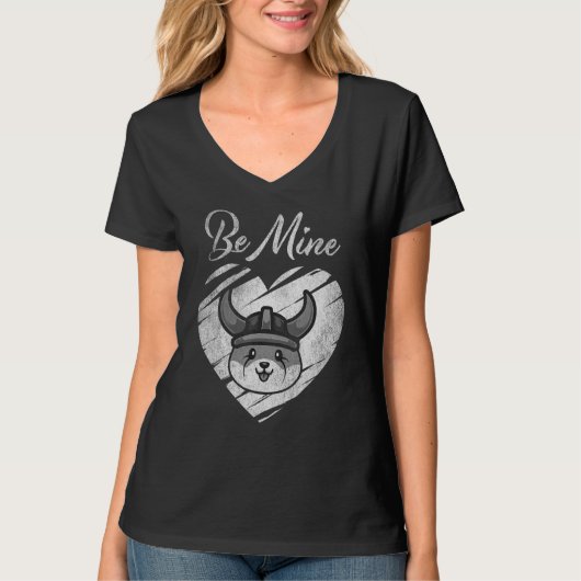 Be Mine Floki Inu Coin Valentine Crypto Token Wall Tシャツ (正面)
