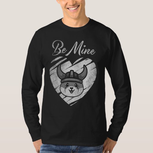 Be Mine Floki Inu Coin Valentine Crypto Token Wall Tシャツ (正面)