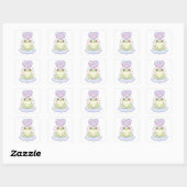 Be Mine Frog Sticker Cute Frog Holding Heart Roman スクエアシール (シート)