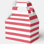 Be Mine Happy Valentine's Day Heart Chalk Stripes フェイバーボックス (裏面)