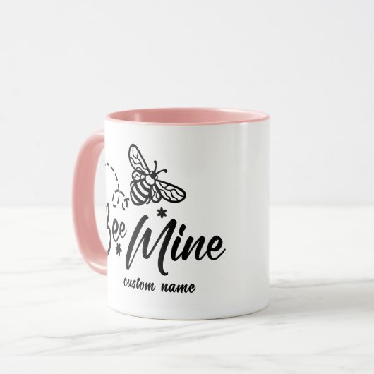 Be Mine Happy Valentines Day Mug - Romantic マグカップ (正面左)