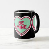 Be Mine Heart Cute Valentine Women’s Coffee Mug マグカップ (正面右)