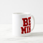 Be Mine Heart Love Coffee Cup Valentine's Day mug コーヒーマグカップ (正面右)