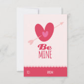 Be Mine Love Classroom School Kids Valentine's Day 招待状 (正面)
