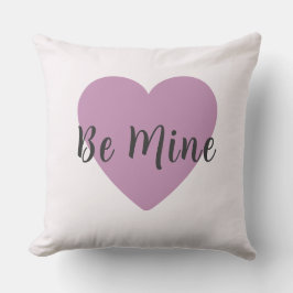 Be Mine Mauve Pink Heart Valentine's Day  クッション