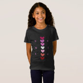 Be Mine Minimal Heart Stack Valentine T-Shirt Tシャツ (正面フル)