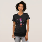 Be Mine Minimal Heart Stack Valentine T-Shirt Tシャツ (正面フル)
