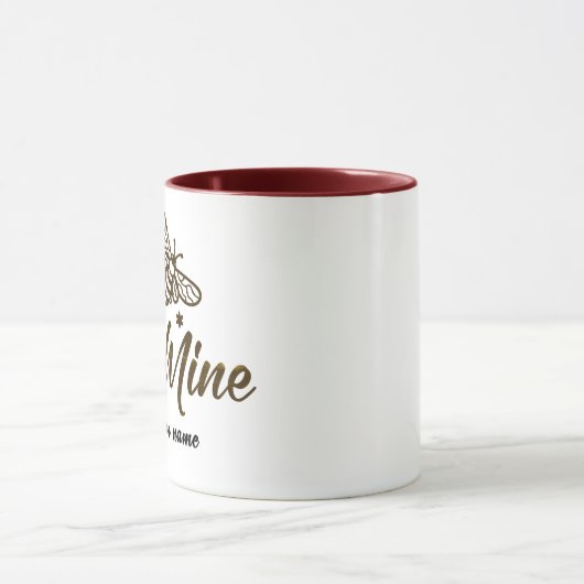 Be Mine Mug - Custom Name Romantic Gift マグカップ (中央)