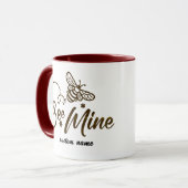 Be Mine Mug - Custom Name Romantic Gift マグカップ (正面左)