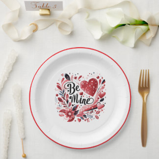 Be Mine Paper Plate ペーパープレート