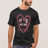 Be Mine Patchwork LettersハートLovebirds Swing Tシャツ (正面)