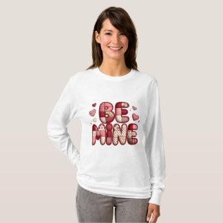 Be Mine Patchwork Valentine T-Shirt | Quilted Hear Tシャツ