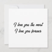 Be Mine Personalized Flat Card (裏面)