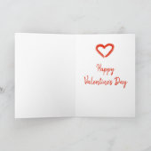 Be Mine Red Valentineのハートオン・ブラック シーズンカード (内部)