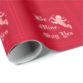"Be Mine, sayYes"カピッド・バレンタインデー ラッピングペーパー (ロールコーナー)
