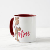 Be Mine Sign Mug, Sweet Valentines Day Romantic マグカップ (正面左)
