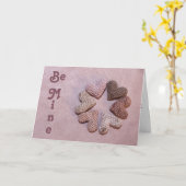 Be Mine Solar-dyed Crocheted Hearts Valentine Card カード (黄色い花)