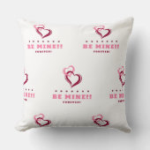 Be Mine Throw Pillow クッション (正面)