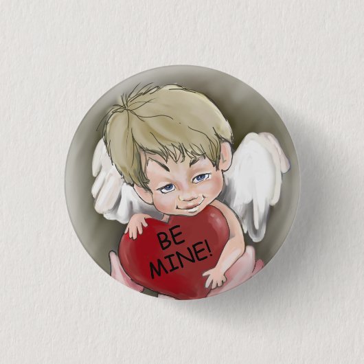 Be Mine Valentineボタン 缶バッジ (正面)