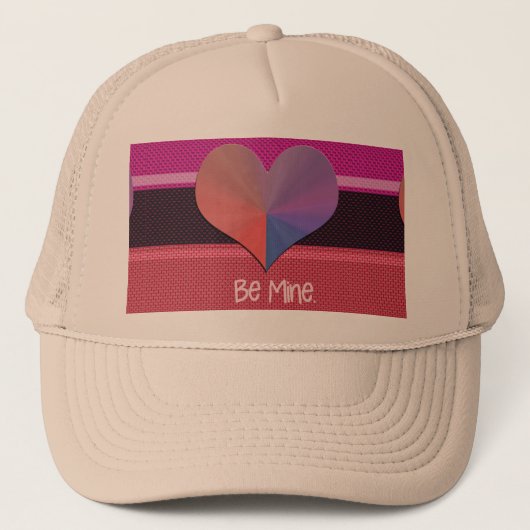 Be Mine Valentine反射ハート キャップ (正面)