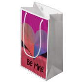 Be Mine Valentine反射ハート スモールペーパーバッグ (正面アングル)