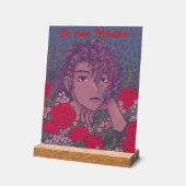 Be mine Valentine アクリルサイン (傾斜)