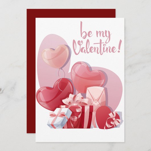 Be Mine Valentine Flat Holiday Card シーズンカード