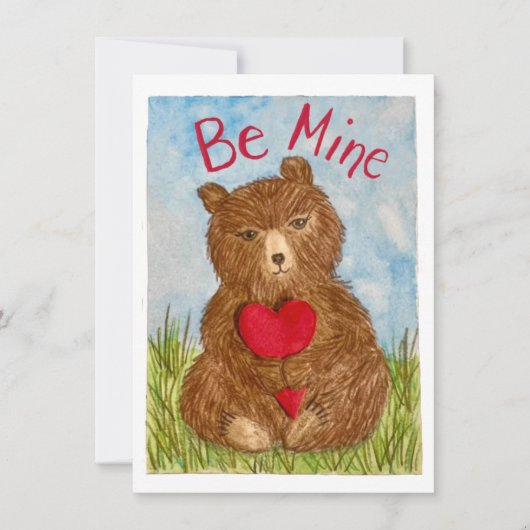 Be Mine Valentine Greeting Card サンキューカード (正面)