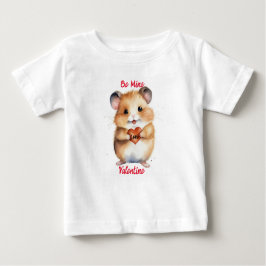 Be Mine Valentine Hamster Tシャツ(ベビー) ベビーTシャツ
