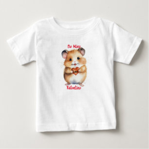 Be Mine Valentine Hamster Tシャツ(ベビー) ベビーTシャツ
