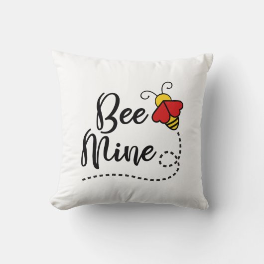 Be Mine Valentine Love Bee クッション (正面)
