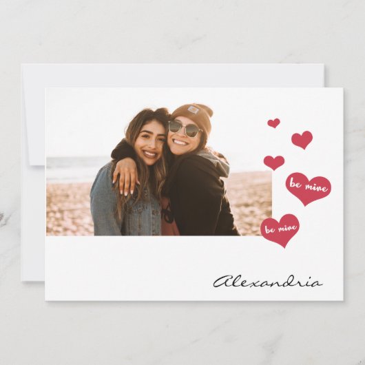 Be Mine Valentine Photo Be My Bridesmaid 2 シーズンカード (正面)