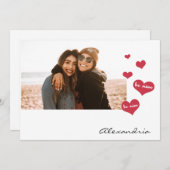 Be Mine Valentine Photo Be My Bridesmaid 2 シーズンカード (正面/裏面)