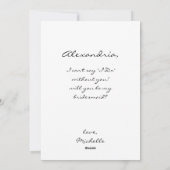 Be Mine Valentine Photo Be My Bridesmaid 2 シーズンカード (裏面)