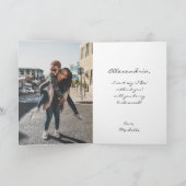 Be Mine Valentine Photo & Dress Be My Bridesmaid シーズンカード (内部)