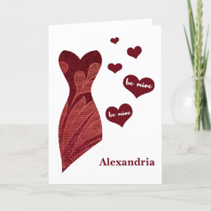Be Mine Valentine Photo & Dress Be My Bridesmaid シーズンカード