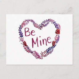 Be Mine Valentine Postcard シーズンポストカード