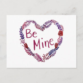 Be Mine Valentine Postcard シーズンポストカード