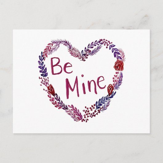 Be Mine Valentine Postcard シーズンポストカード (正面)