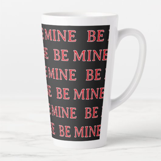 Be Mine Valentine’s Day Gift – Romantic Love  カフェラテマグ (右)