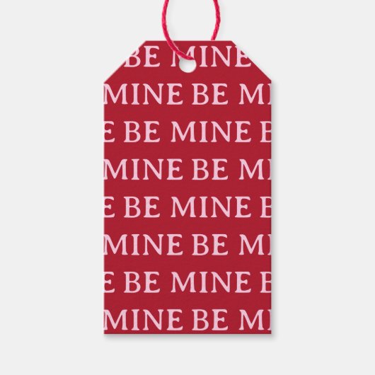 Be Mine Valentine’s Day Gift – Romantic Love  ギフトタグ (正面)