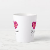 Be Mine Valentine shirt |Rose with Heart Love カフェラテマグ (正面)