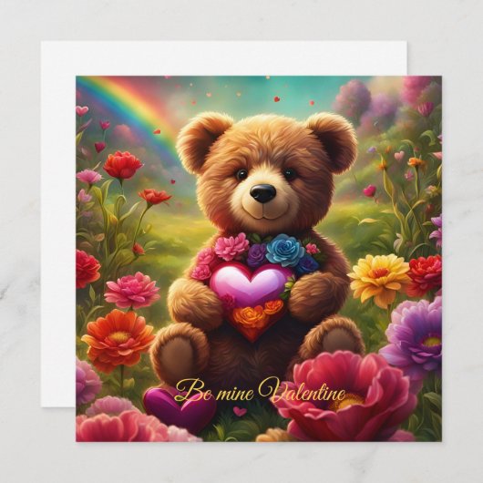 Be mine Valentine Teddy 1 (正面/裏面)