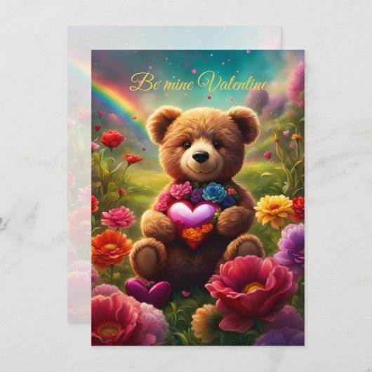 Be mine Valentine Teddy 1 (正面/裏面)