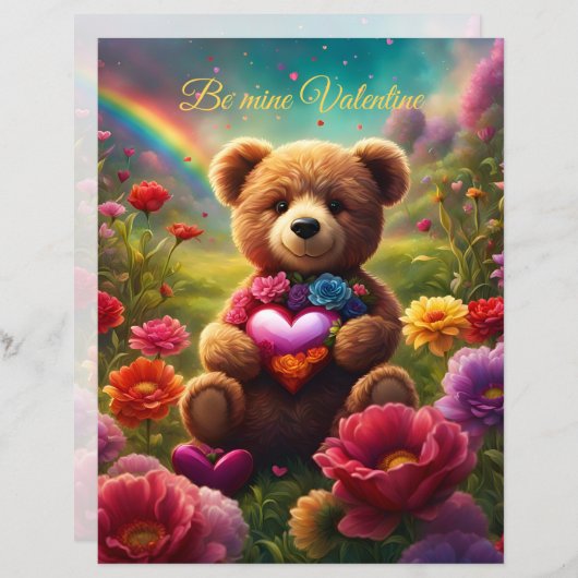 Be mine Valentine Teddy 1 (正面/裏面)