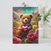Be mine Valentine Teddy 1 サンキューカード (スタンド正面)
