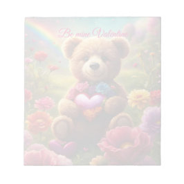 Be mine Valentine Teddy 1 ノートパッド