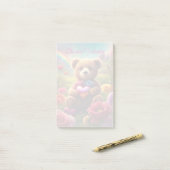 Be mine Valentine Teddy 1 ポストイット (デスク上)