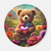Be mine Valentine Teddy 1 マグネット (正面)